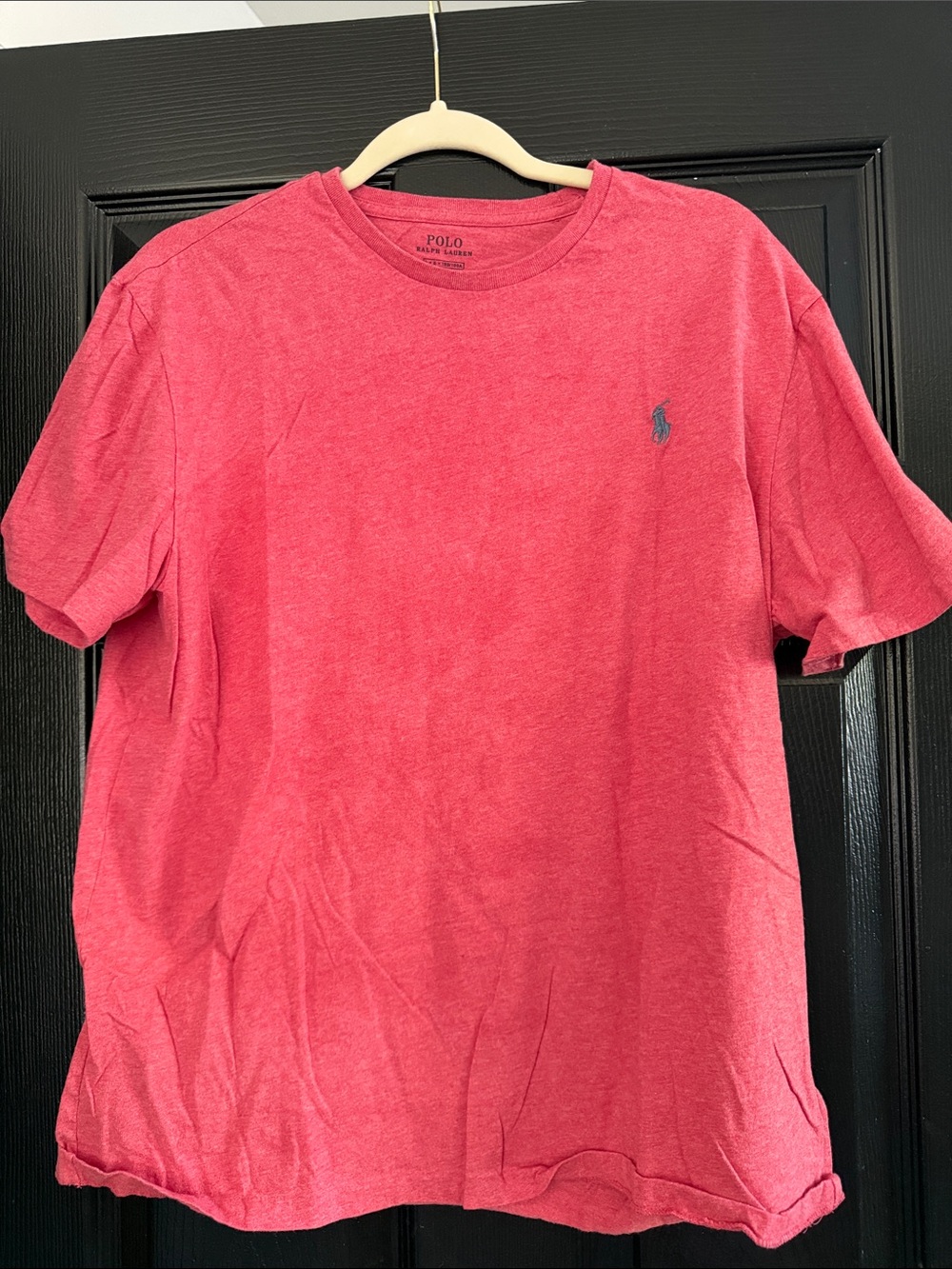 Polo by Ralph Lauren Heather Red Crewneck Tee with Navy Pony